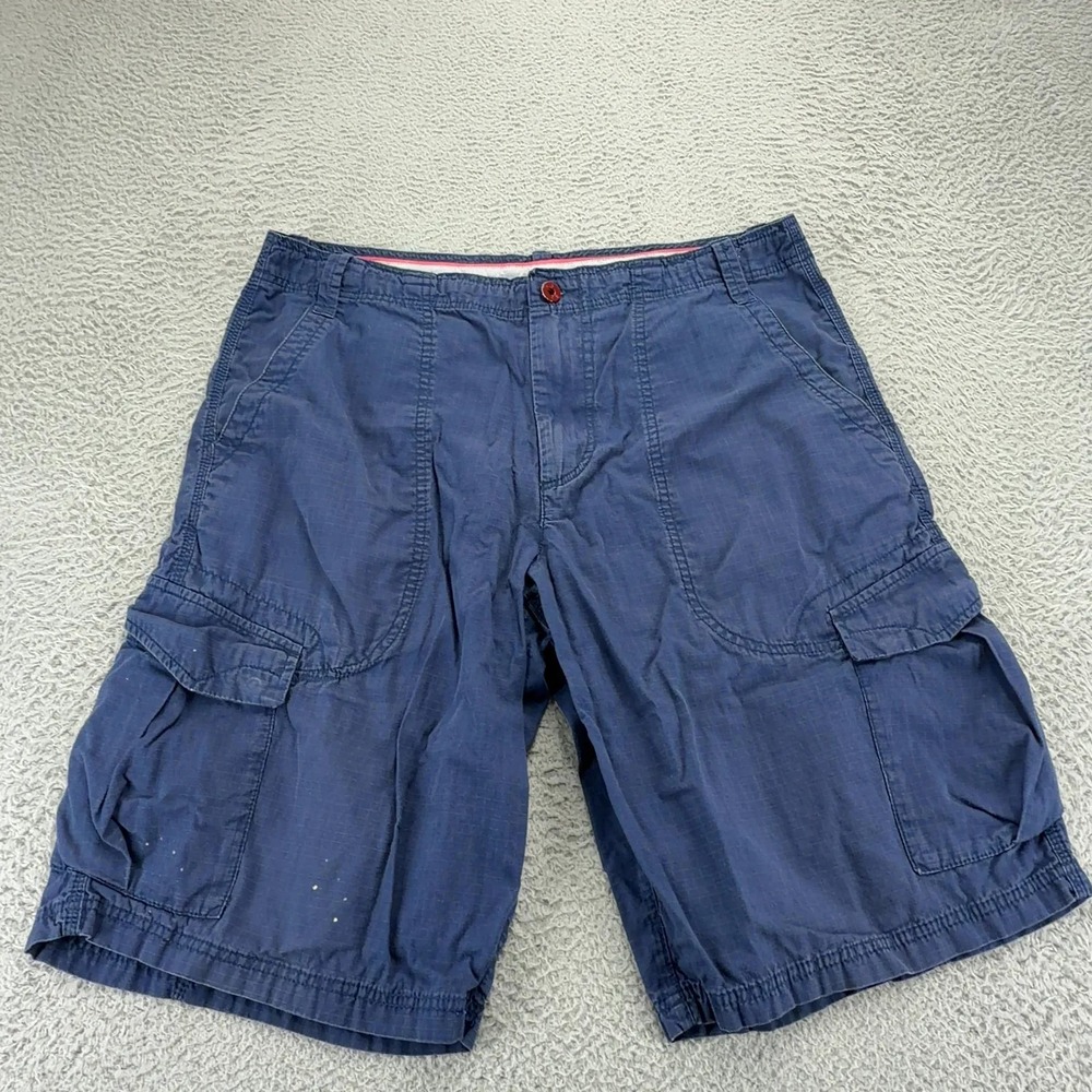 Jordan Cargo Shorts Mens 36 Blue Ripstop Cotton Jumpman Utility Pockets